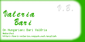 valeria bari business card